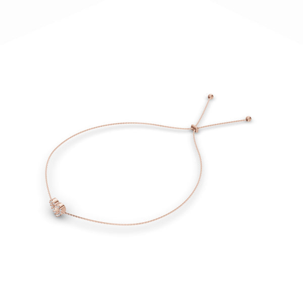 Heart Charm Diamond Bracelet