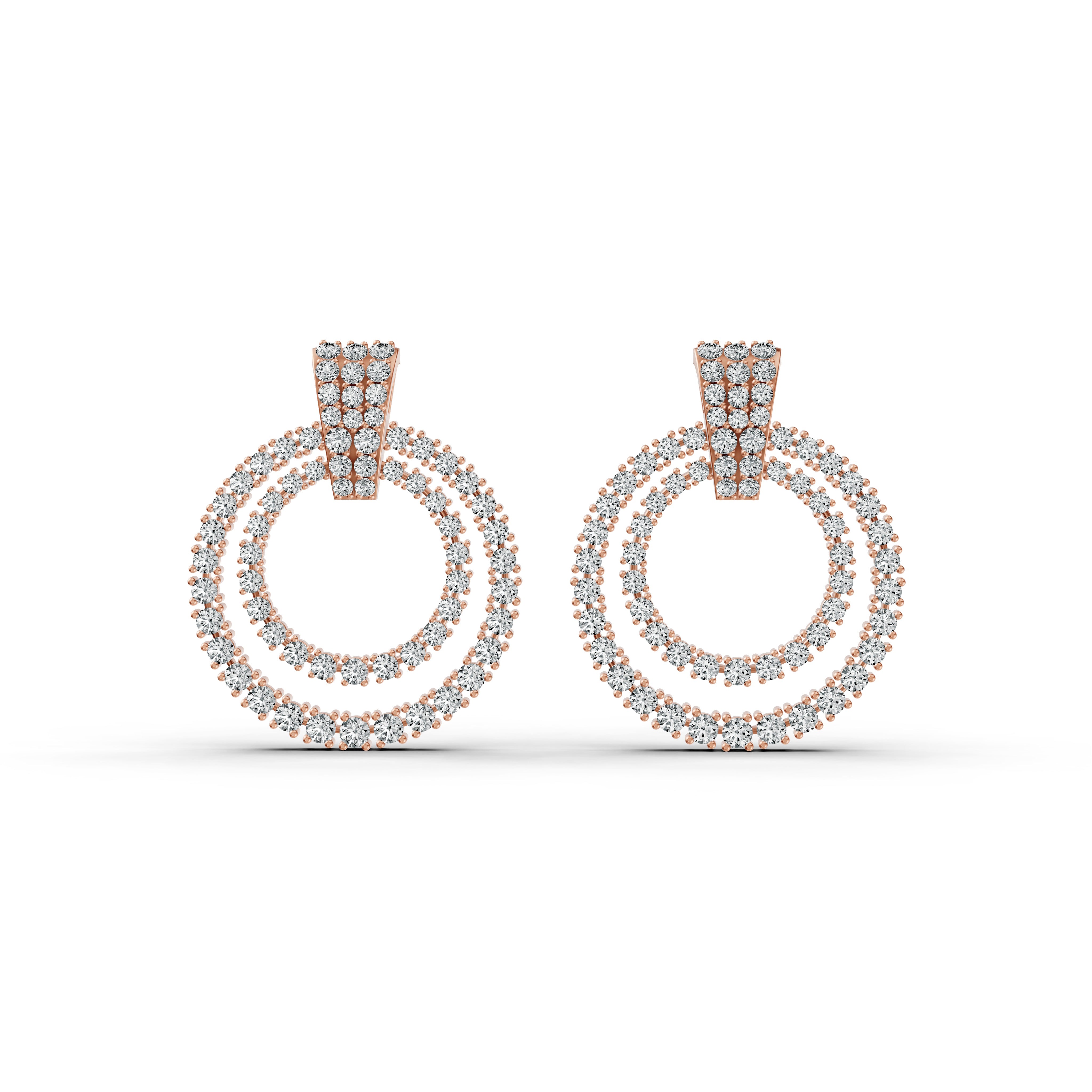 Celestial Halo Diamond Earrings