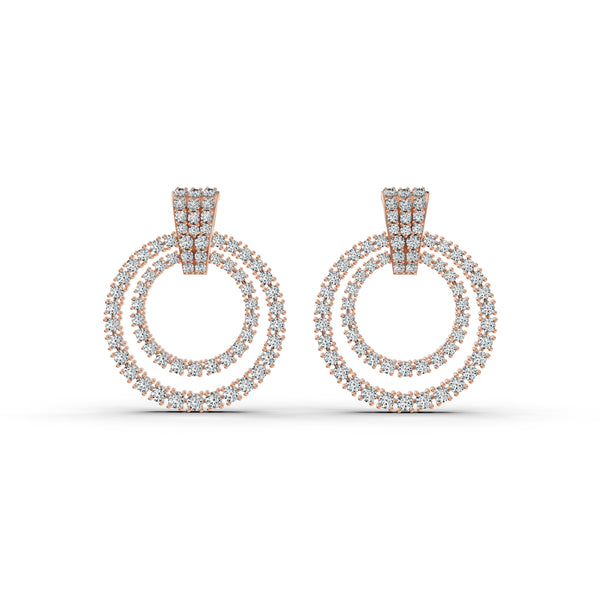 Celestial Halo Diamond Earrings