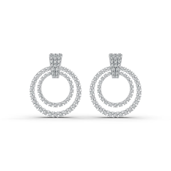 Celestial Halo Diamond Earrings