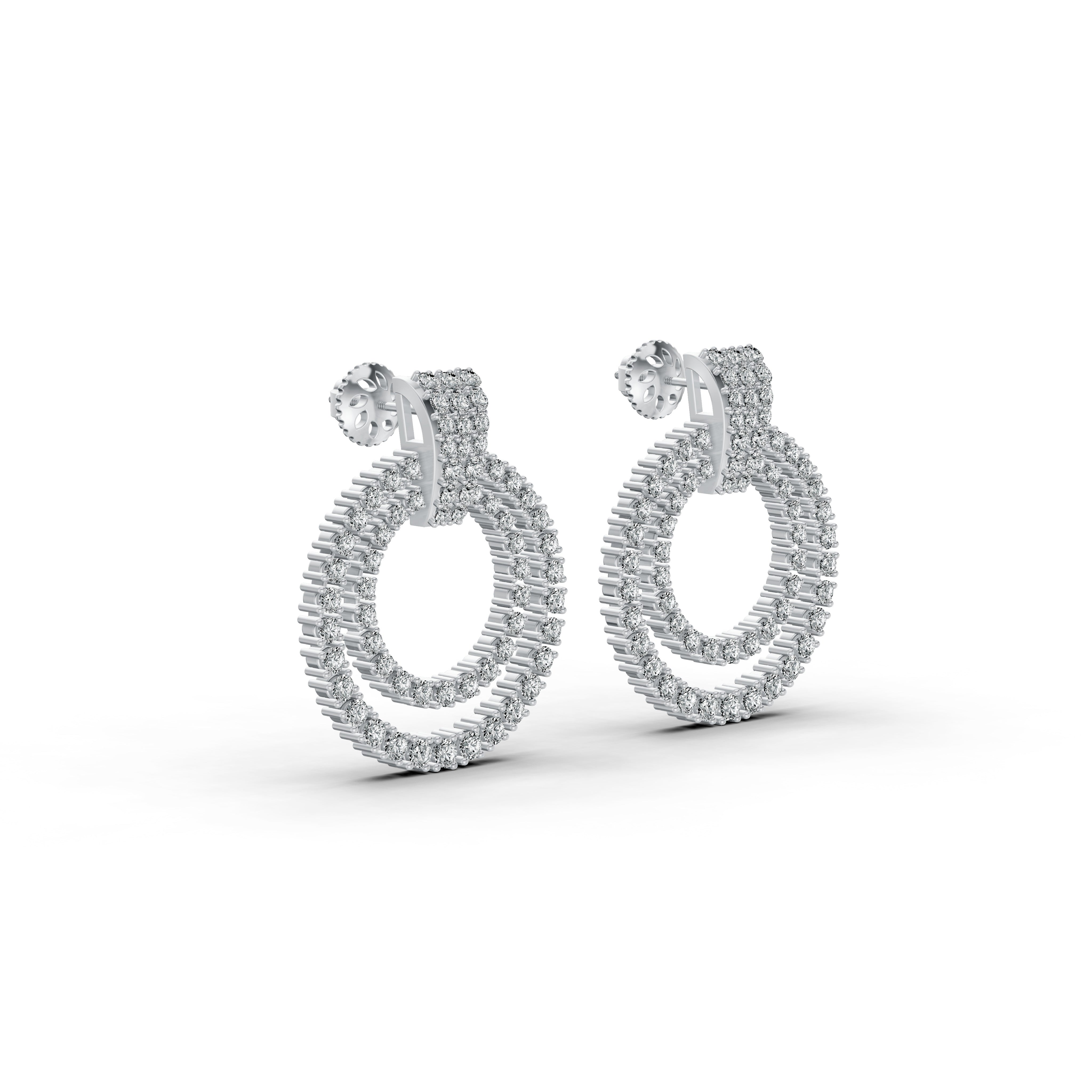 Celestial Halo Diamond Earrings