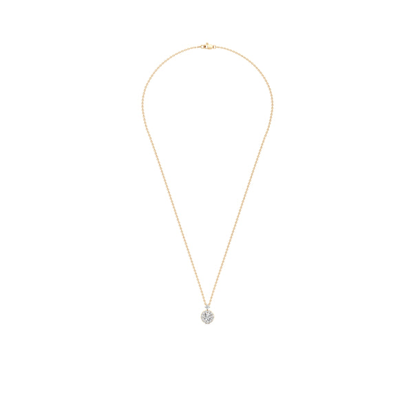 Halo of Solitaire Starlight Diamond Pendant
