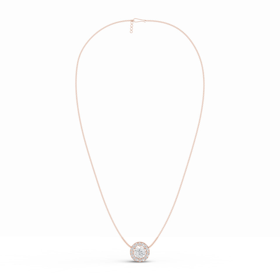 Aurelia Solitaire Diamond Pendant