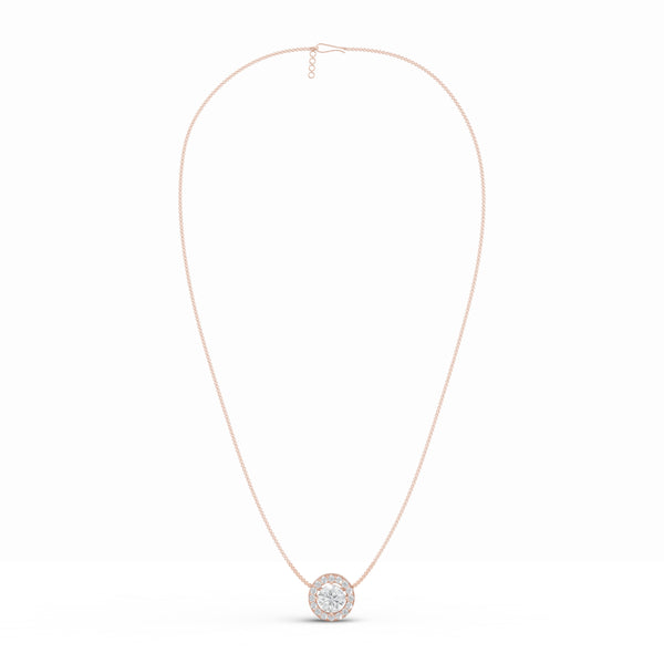 Aurelia Solitaire Diamond Pendant