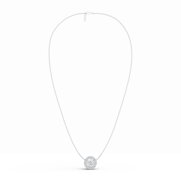 Aurelia Solitaire Diamond Pendant