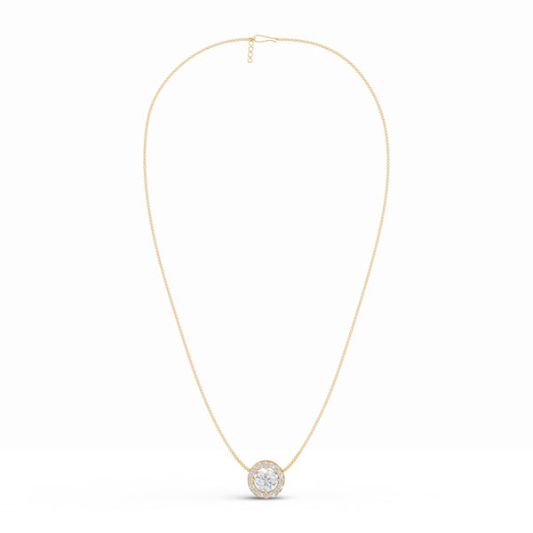 Aurelia Solitaire Diamond Pendant
