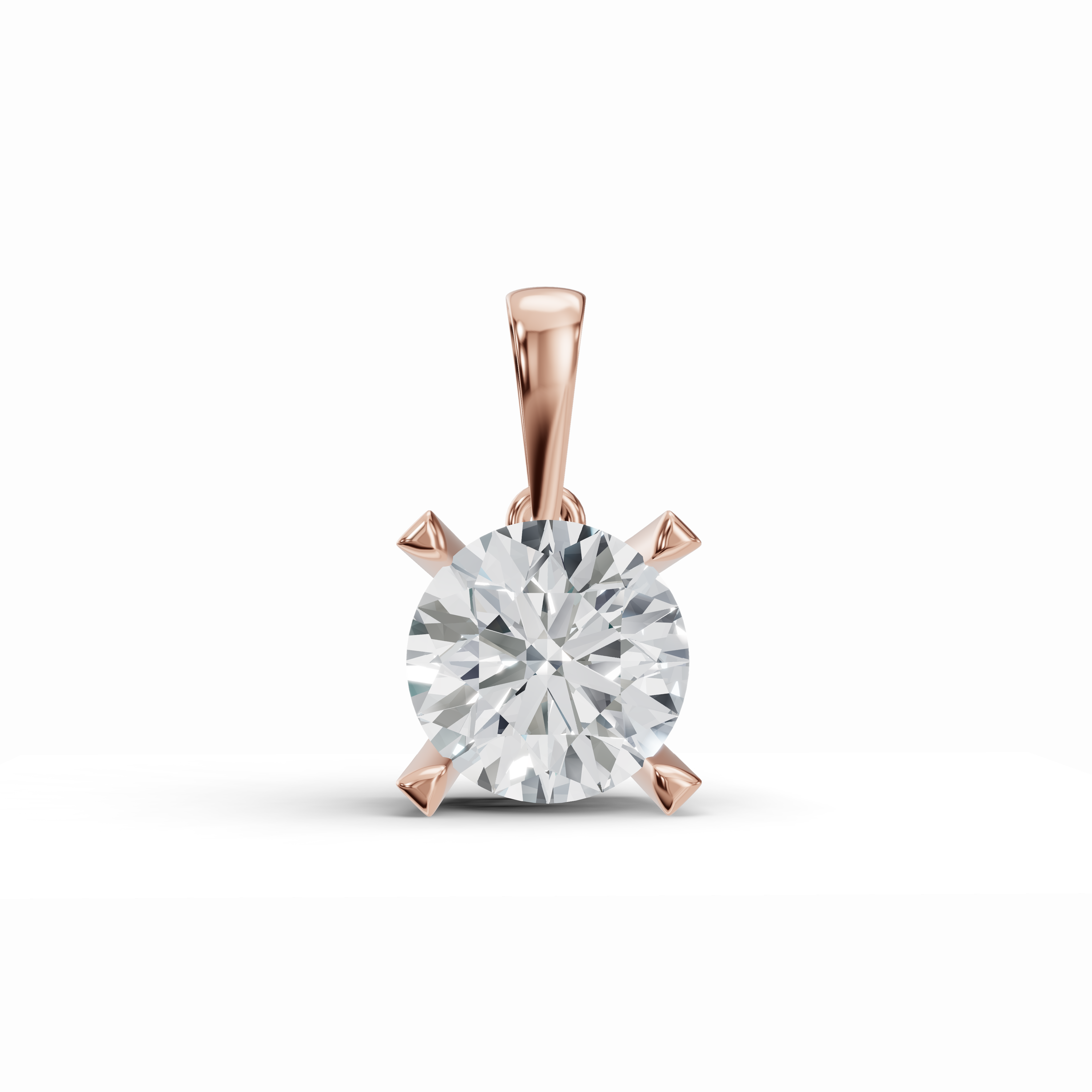 Sparkling Solo Solitaire Diamond Pendant