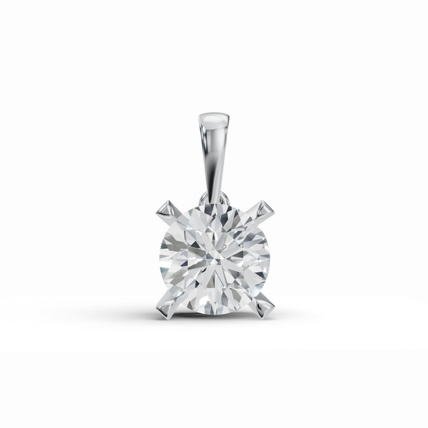 Sparkling Solo Solitaire Diamond Pendant