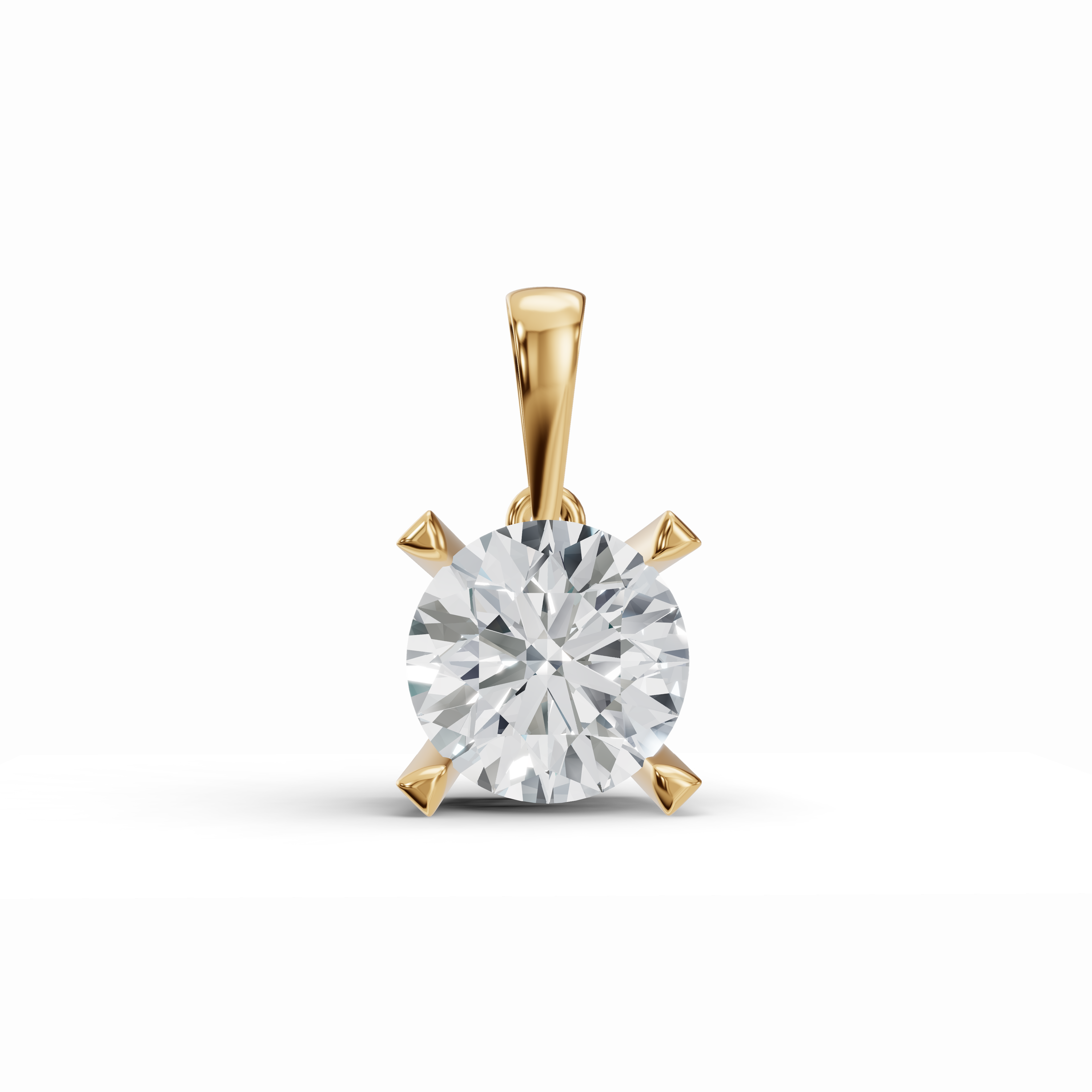 Sparkling Solo Solitaire Diamond Pendant