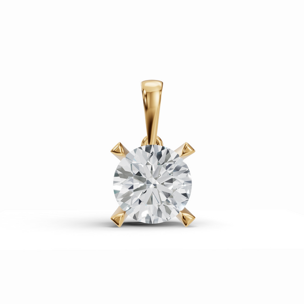 Sparkling Solo Solitaire Diamond Pendant
