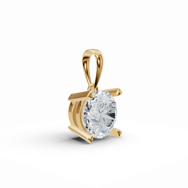 Sparkling Solo Solitaire Diamond Pendant