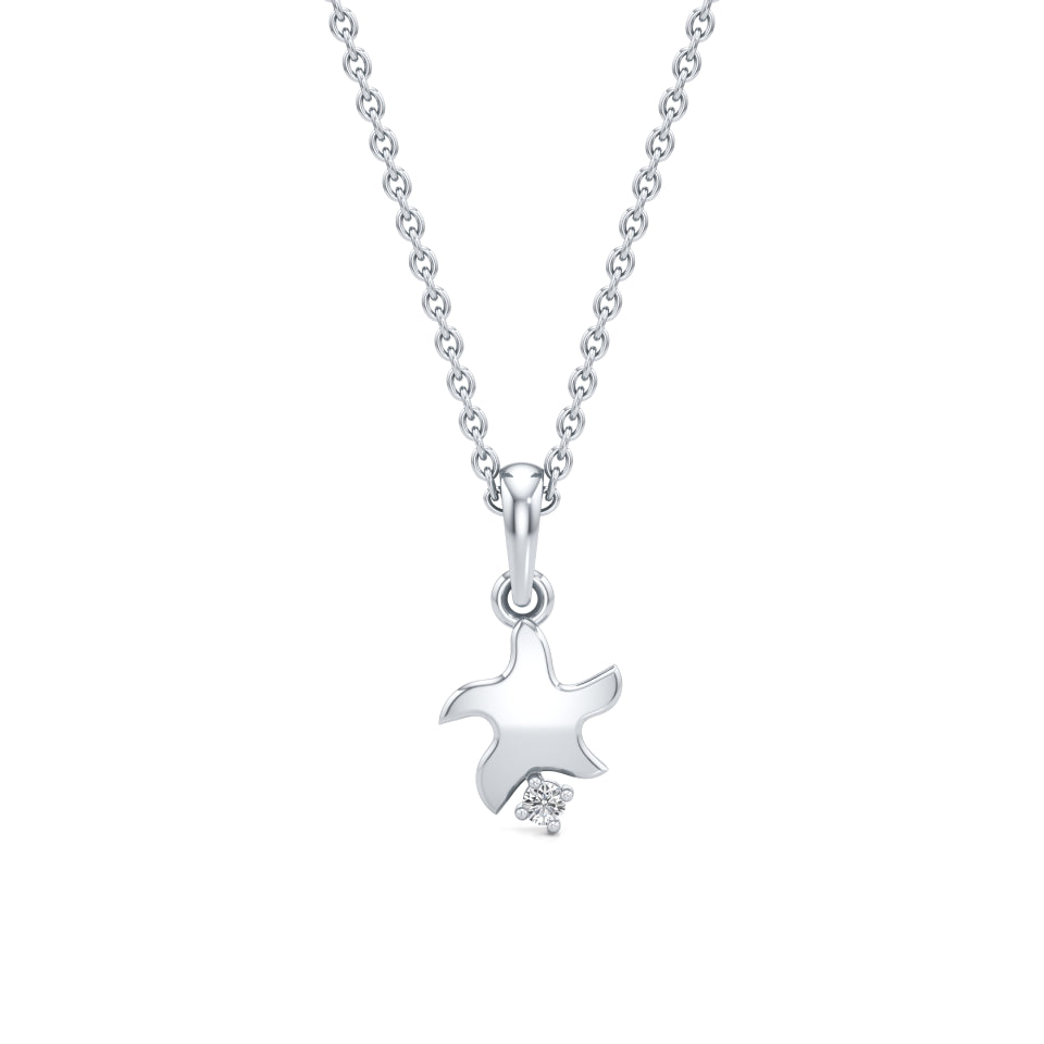 Wishing Star & Sparkle Diamond Pendant
