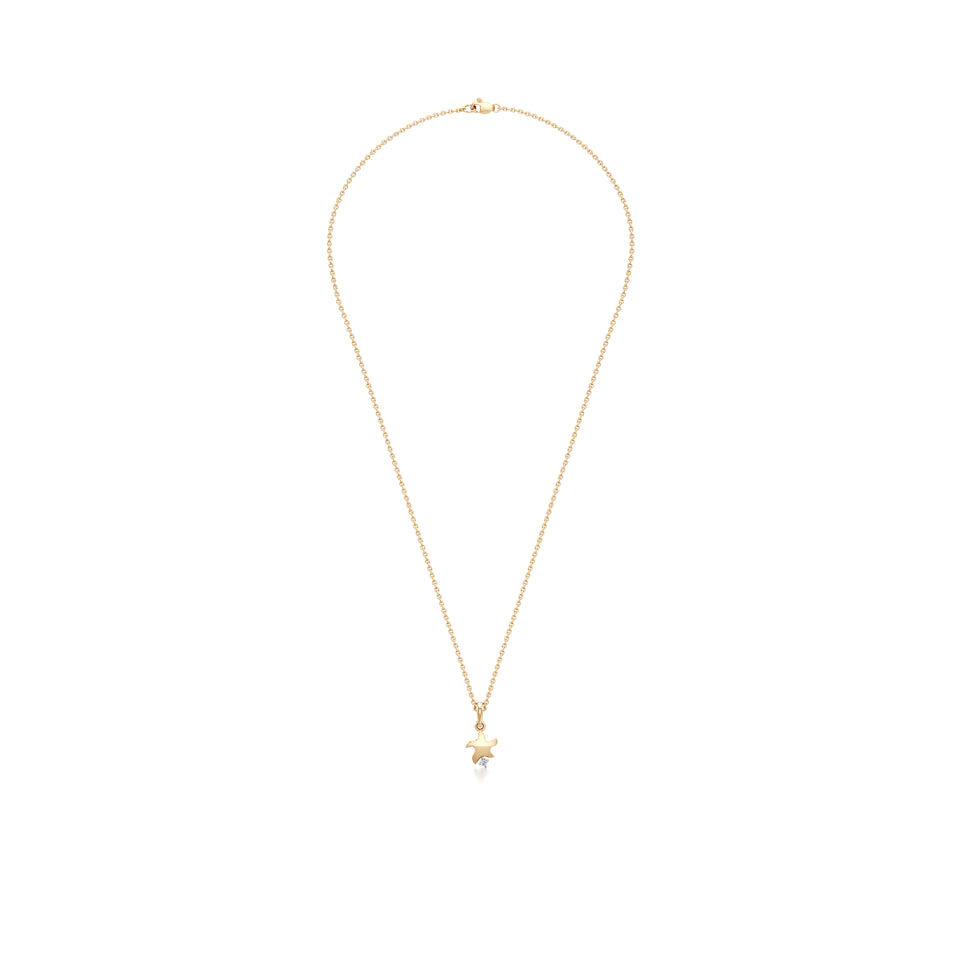 Wishing Star & Sparkle Diamond Pendant