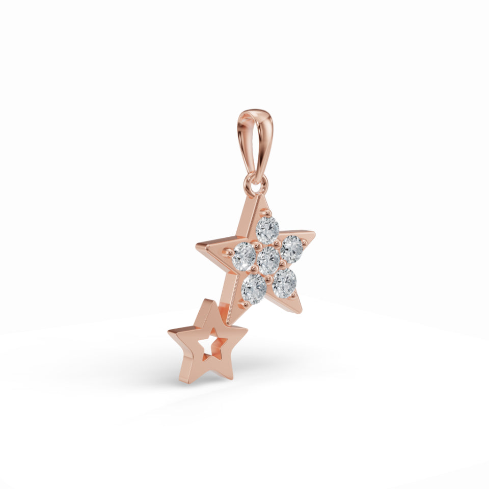 Glinting Star Diamond Pendant