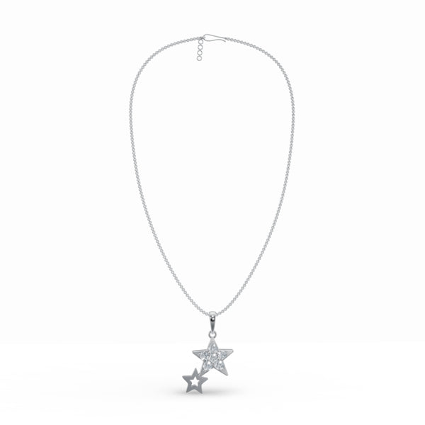 Glinting Star Diamond Pendant