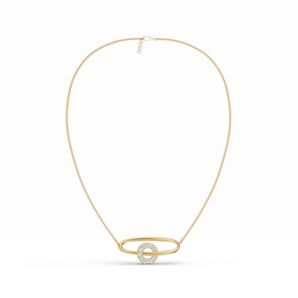 Spinning Circle Diamond Pendant