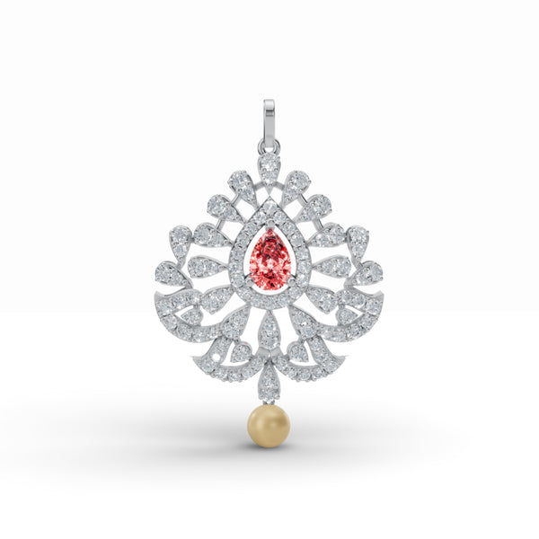 Sacred Diya Diamond Pendant