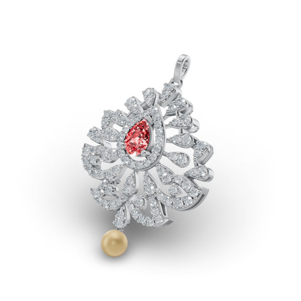 Sacred Diya Diamond Pendant