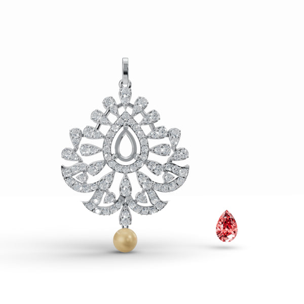 Sacred Diya Diamond Pendant