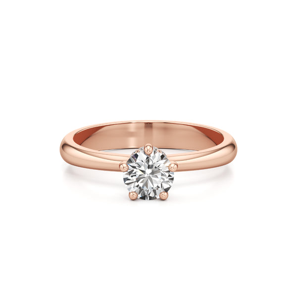 Minimalist Solitaire Diamond Ring