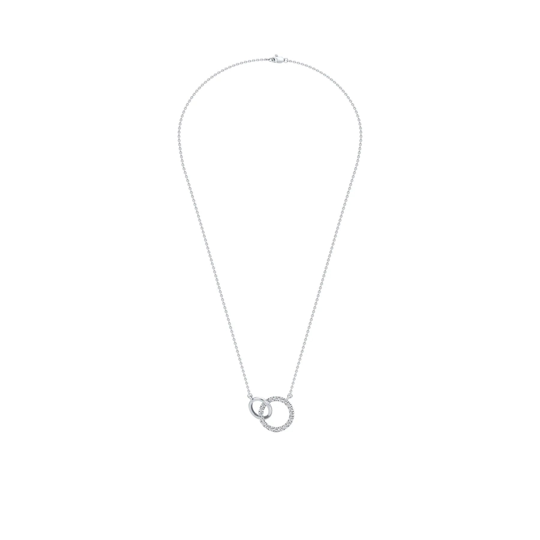 Interlinked Circles Love Diamond Pendant