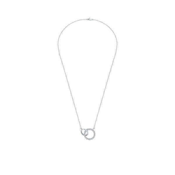 Interlinked Circles Love Diamond Pendant
