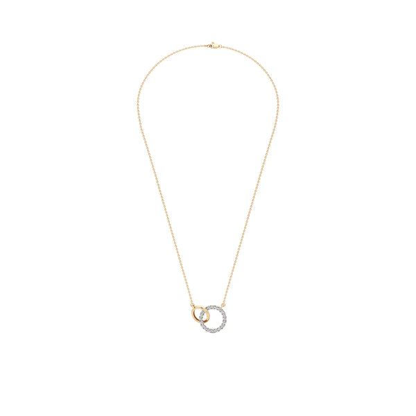 Interlinked Circles Love Diamond Pendant