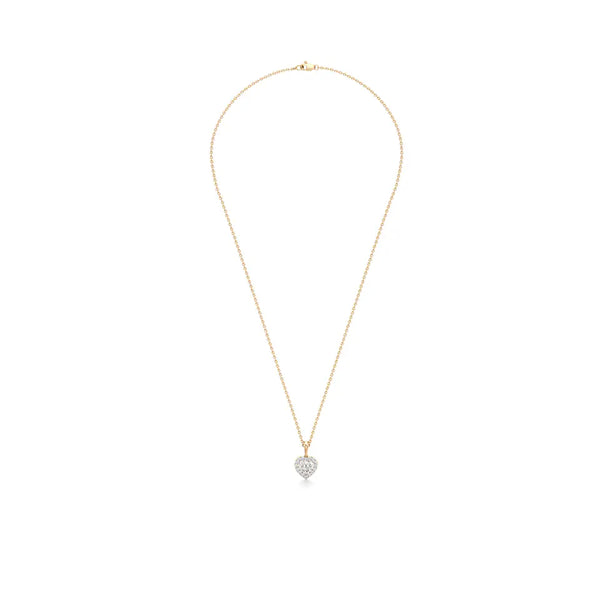 Bold Heart Solitaire Diamond Pendant