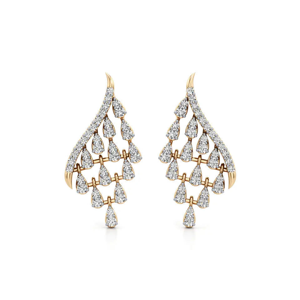 Angel Wing Diamond Earrings