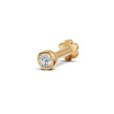 Bezel Glow 0.07CT Diamond Nosepin