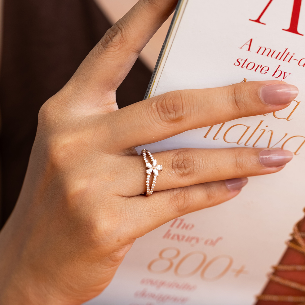 Marquise Cluster Diamond Ring