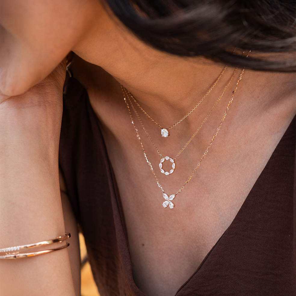 Marquise Petal Diamond Chain