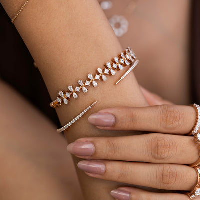 Interplay Pear & Princess Diamond Bracelet