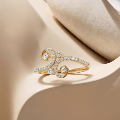 Blooming Fern Diamond Ring