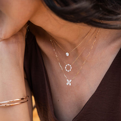 Dainty Solitaire Diamond Chain