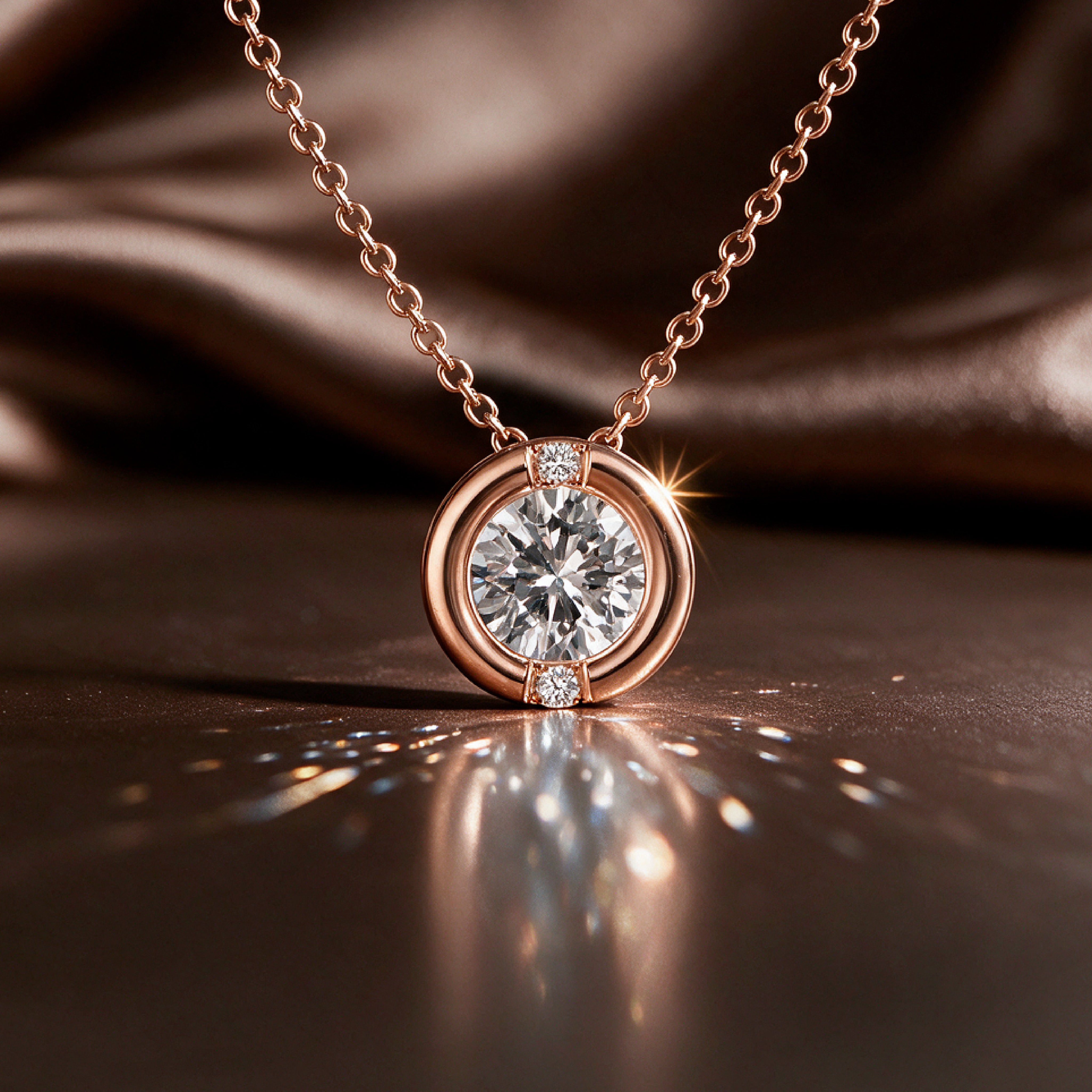 Luna Solitaire Diamond Chain