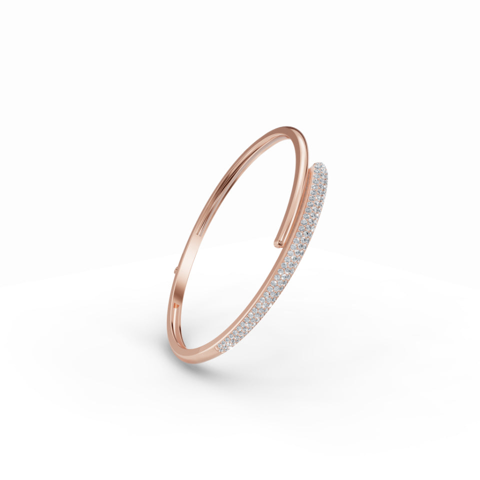 Sleek Diamond Cuff Diamond Bracelet