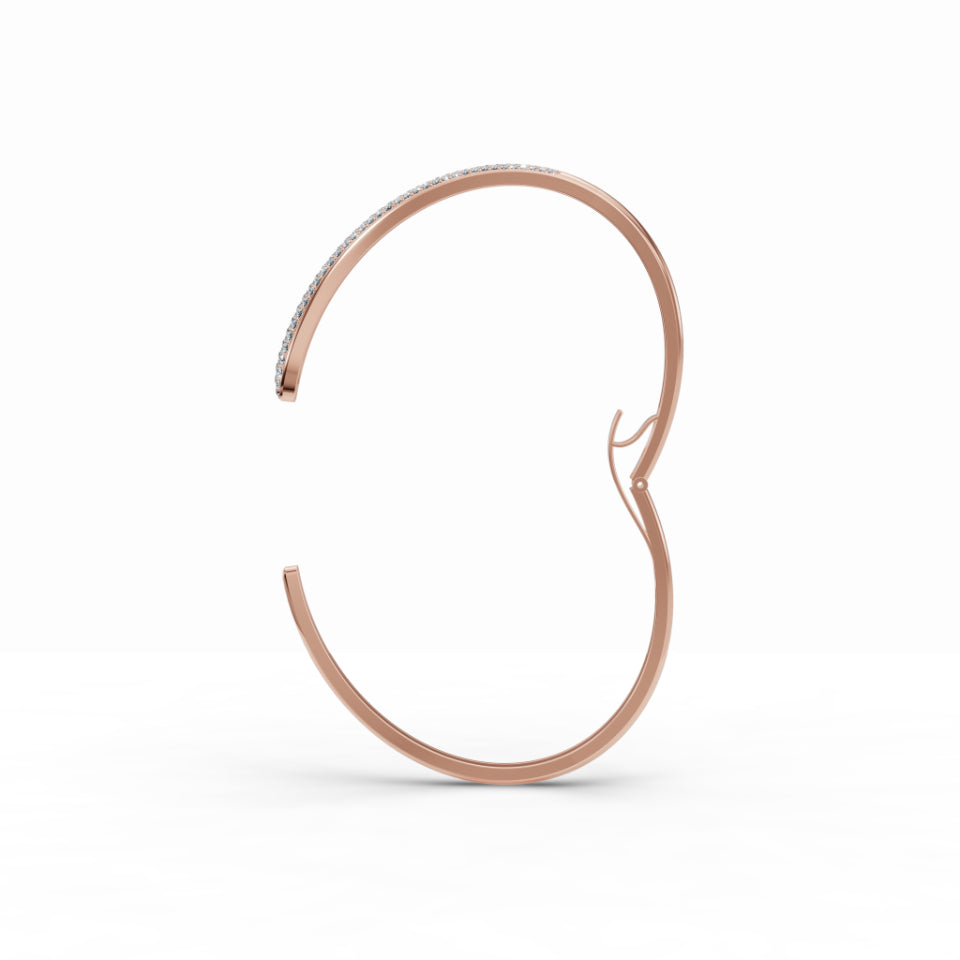 Sleek Diamond Cuff Diamond Bracelet