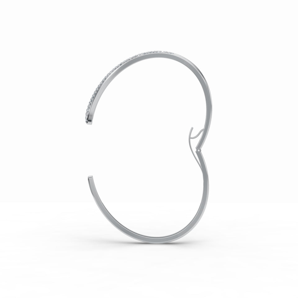 Sleek Diamond Cuff Diamond Bracelet