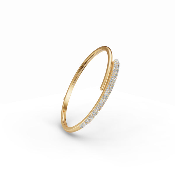 Sleek Diamond Cuff Diamond Bracelet