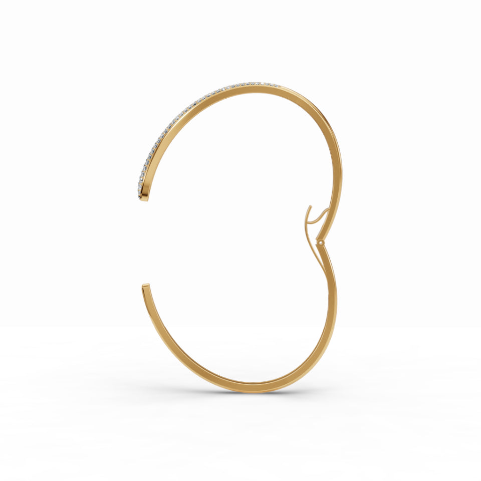 Sleek Diamond Cuff Diamond Bracelet