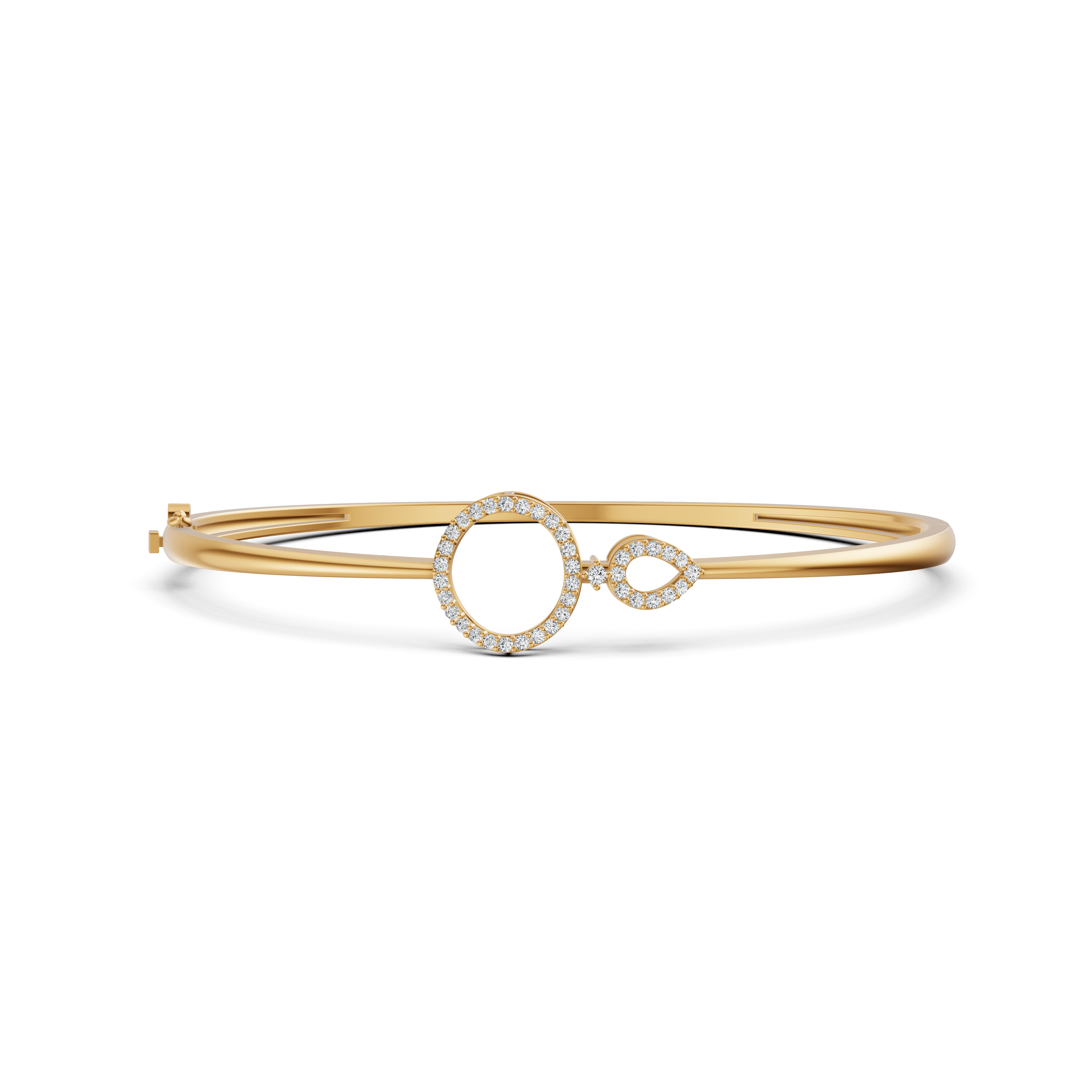 Circle Link Diamond Bracelet