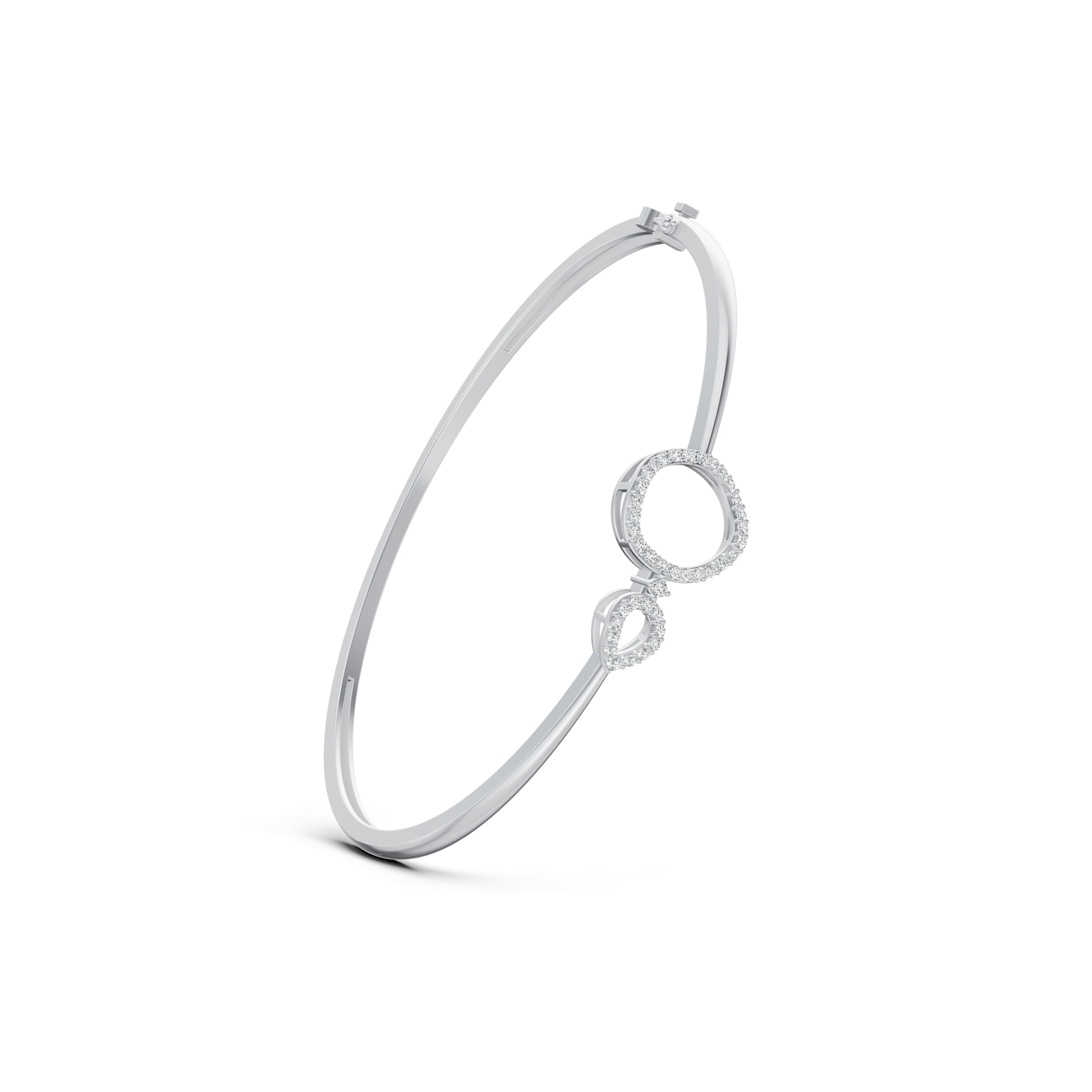 Circle Link Diamond Bracelet