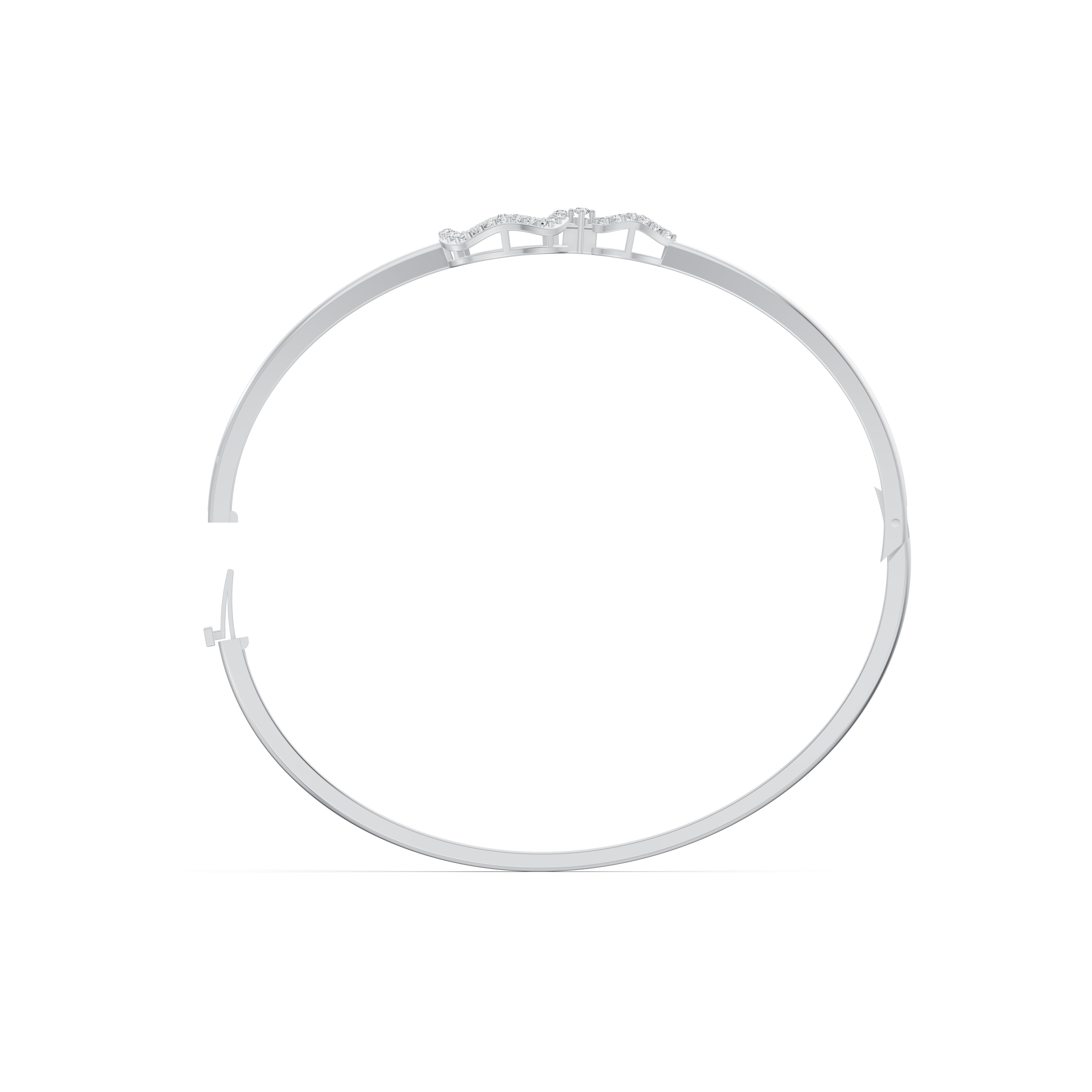 Circle Link Diamond Bracelet