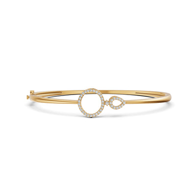 Circle Link Diamond Bracelet