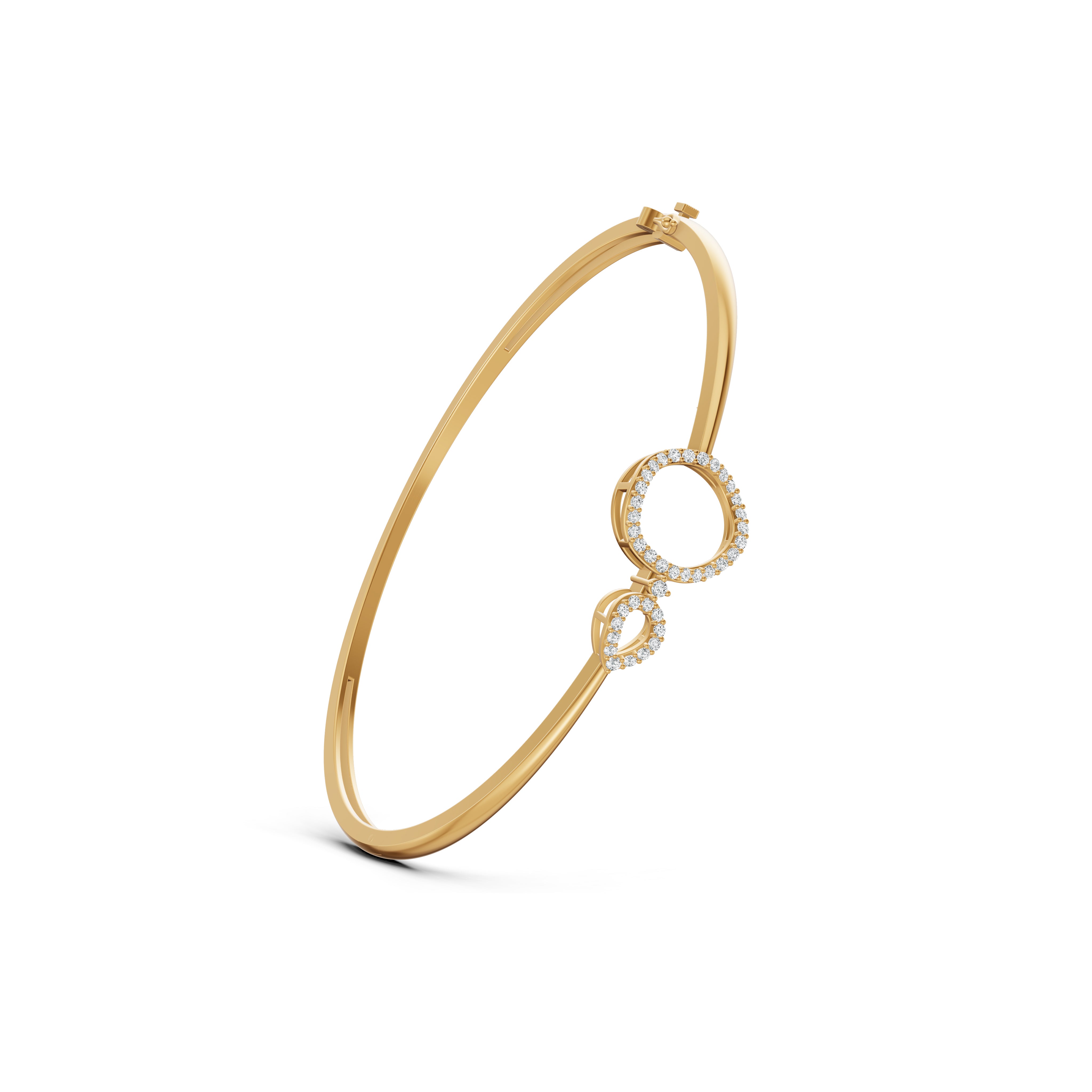 Circle Link Diamond Bracelet