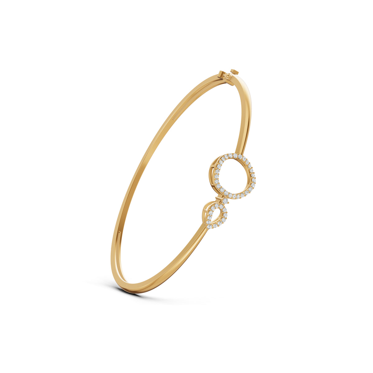Circle Link Diamond Bracelet