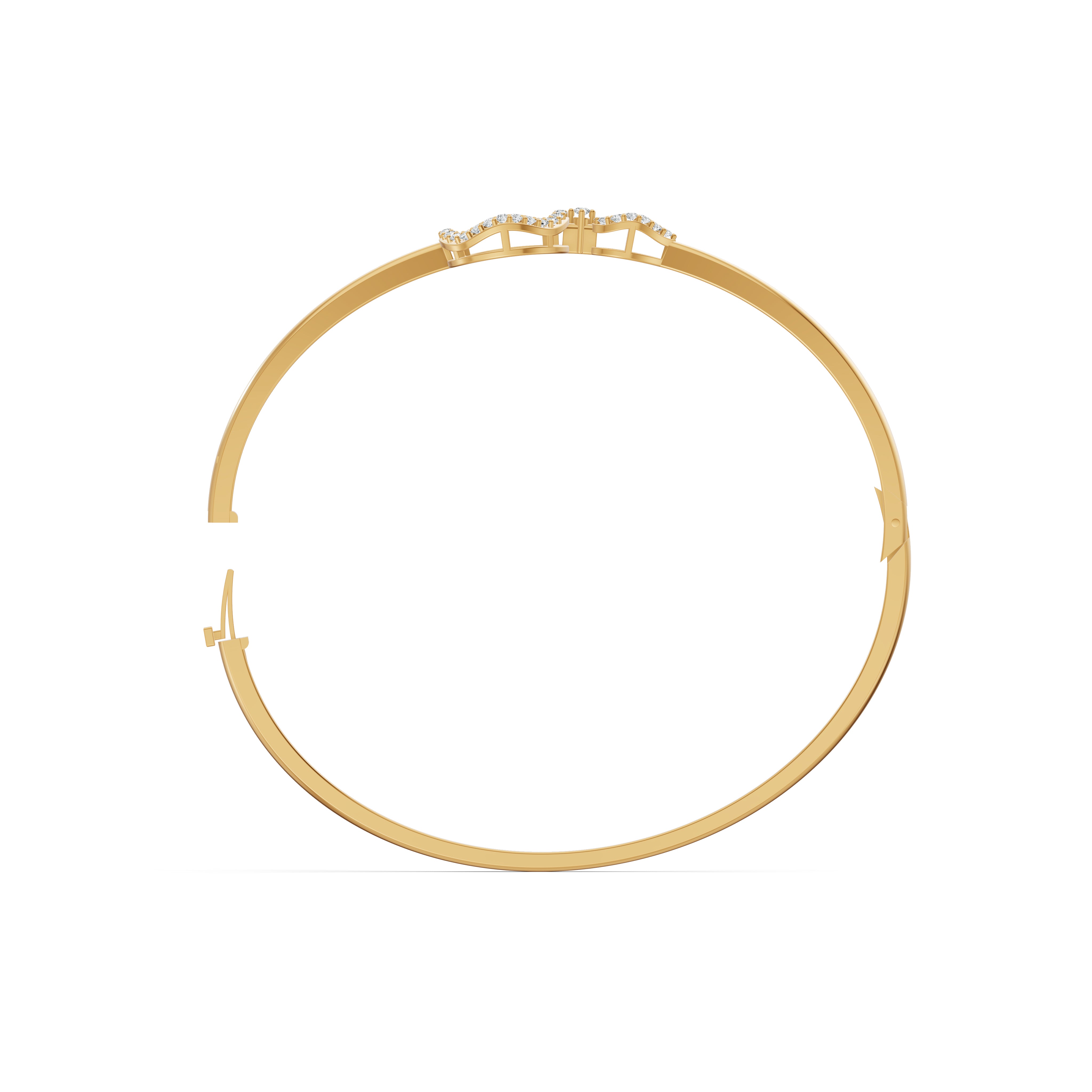 Circle Link Diamond Bracelet