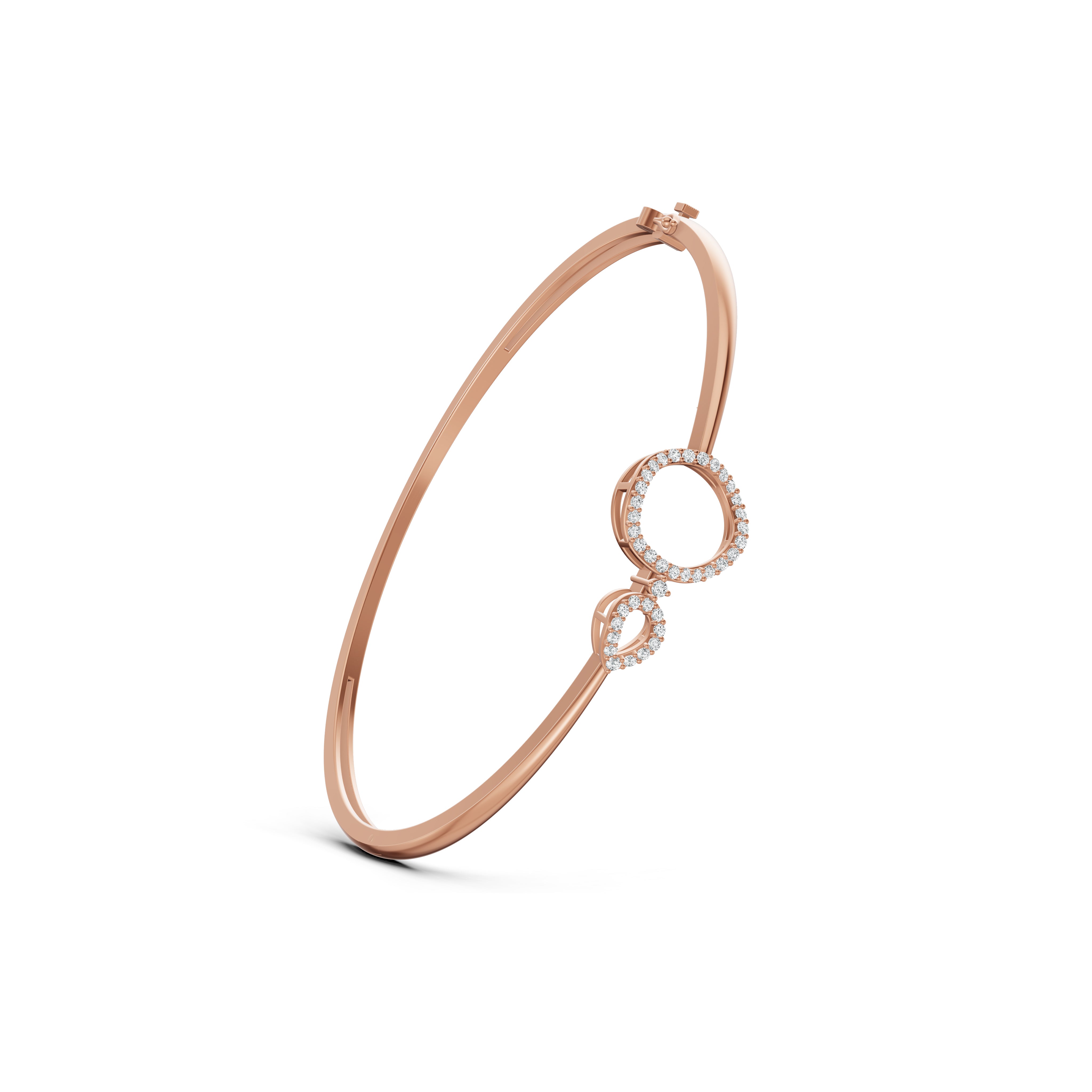 Circle Link Diamond Bracelet