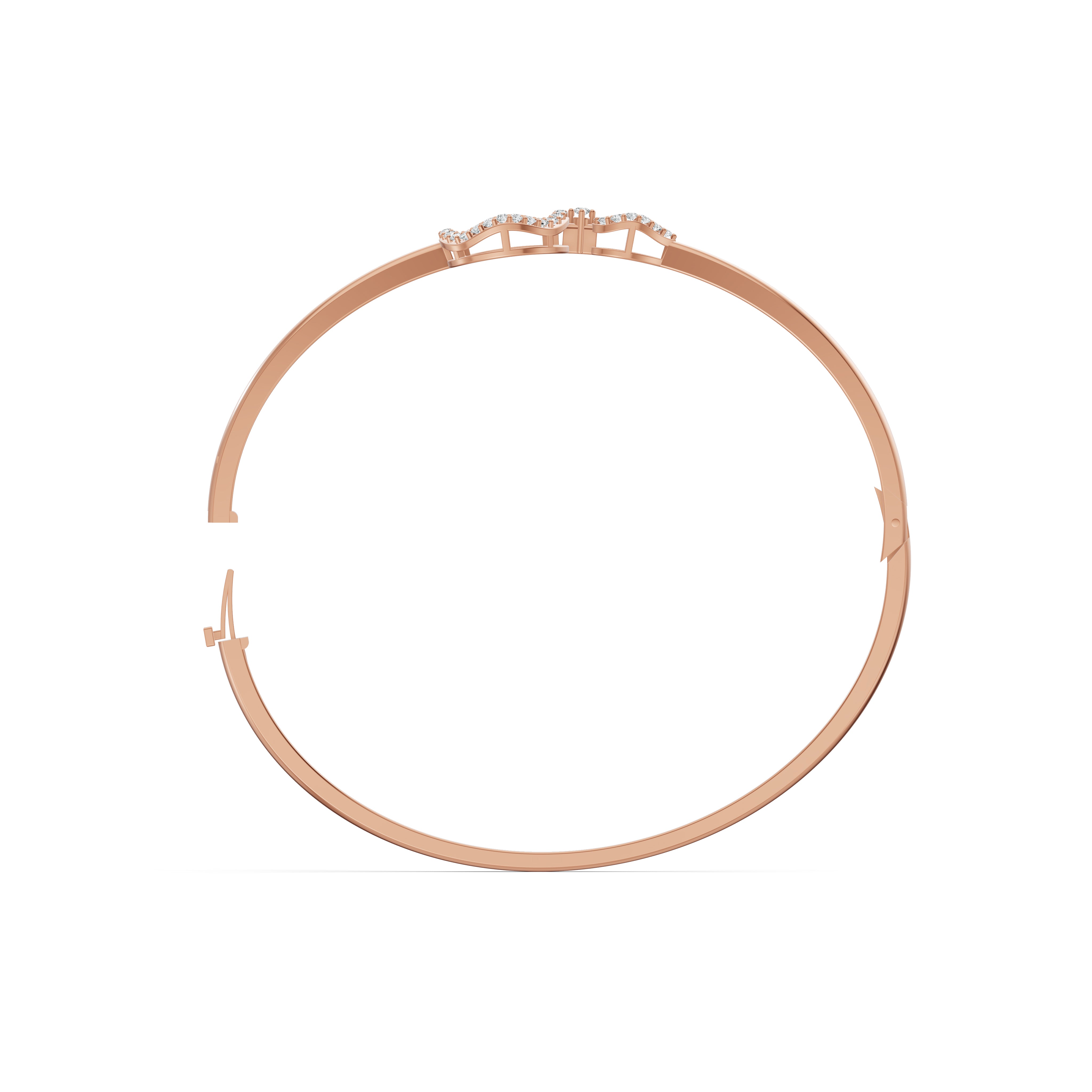 Circle Link Diamond Bracelet